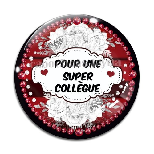 Cabochon super collègue, cabochon résine, verre rond différente taille