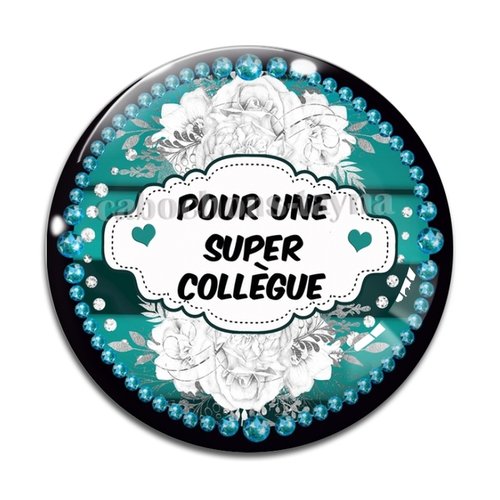 Cabochon super collègue, cabochon résine, verre rond différente taille