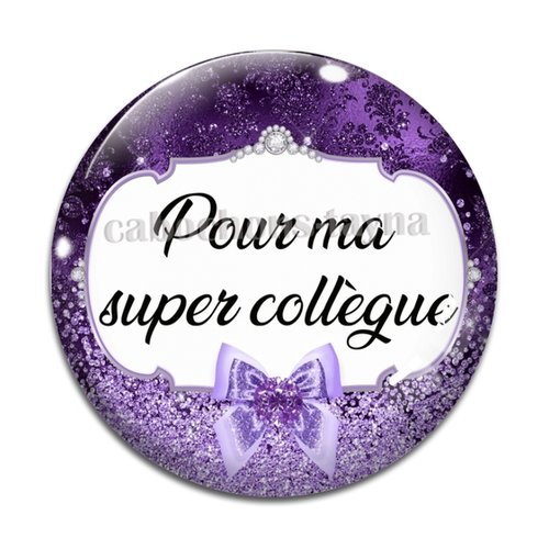 Cabochon super collègue, cabochon résine, verre rond différente taille
