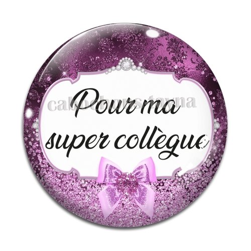 Cabochon super collègue, cabochon résine, verre rond différente taille