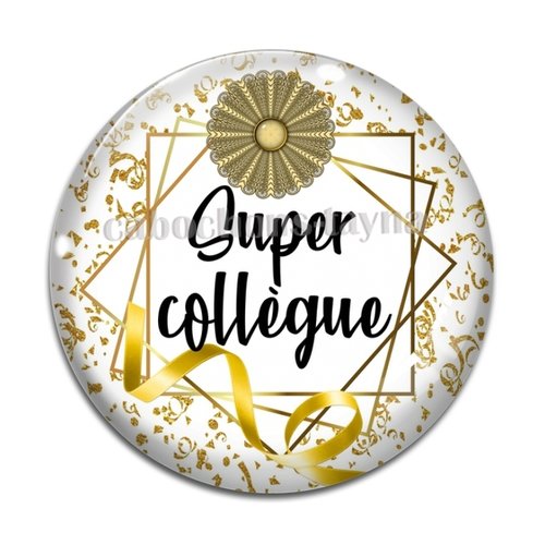 Cabochon super collègue, cabochon résine, verre rond différente taille