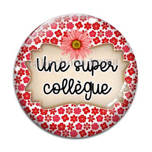 Cabochon super collègue, cabochon résine, verre rond différente taille
