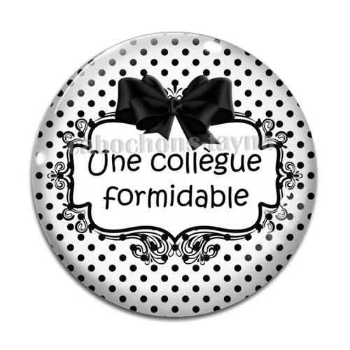 Cabochon collègue formidable, cabochon résine, verre rond différente taille