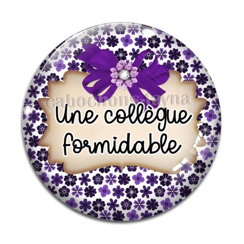 Cabochon collègue formidable, cabochon résine, verre rond différente taille