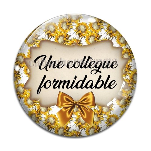 Cabochon collègue formidable, cabochon résine, verre rond différente taille