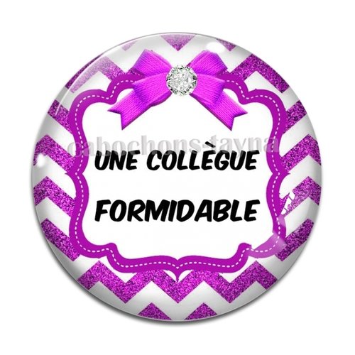 Cabochon collègue formidable, cabochon résine, verre rond différente taille