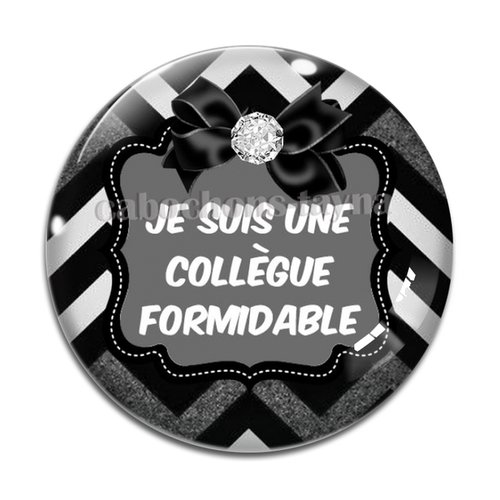 Cabochon collègue formidable, cabochon résine, verre rond différente taille
