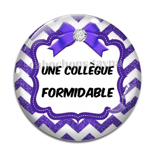 Cabochon collègue formidable, cabochon résine, verre rond différente taille