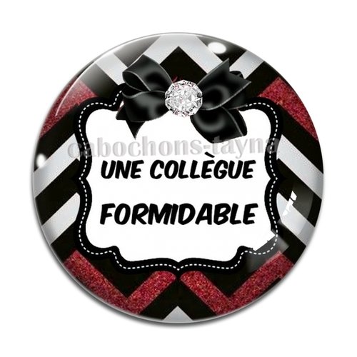 Cabochon collègue formidable, cabochon résine, verre rond différente taille