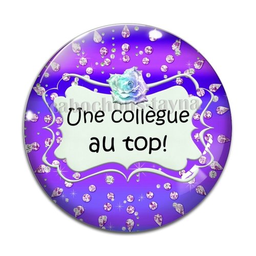 Cabochon collègue top, cabochon résine, verre rond différente taille