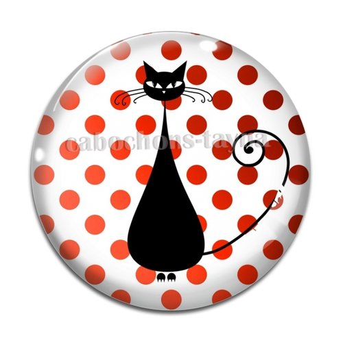 Cabochon chat, en résine ou en verre différente taille