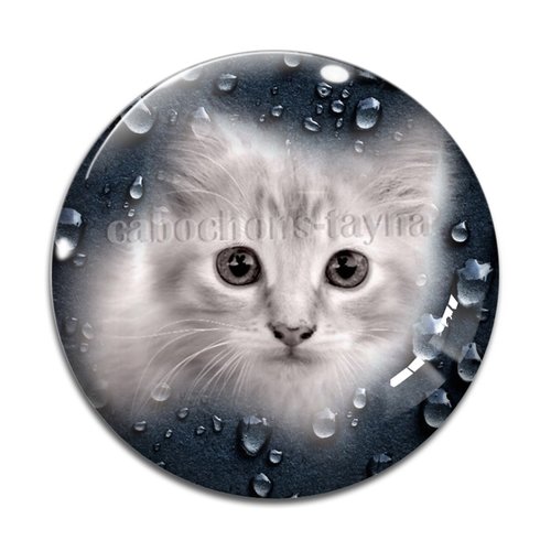 Cabochon chat, en résine ou en verre différente taille