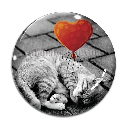 Cabochon chat, en résine ou en verre différente taille