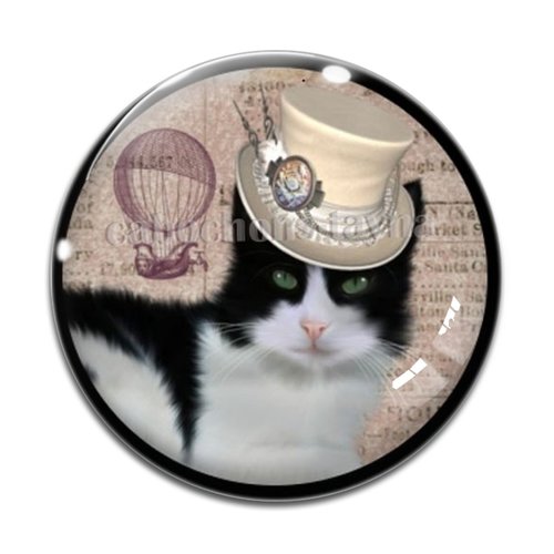 Cabochon chat, en résine ou en verre différente taille