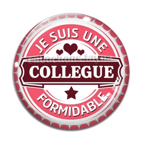 Cabochon collègue formidable, en résine ou en verre différente taille