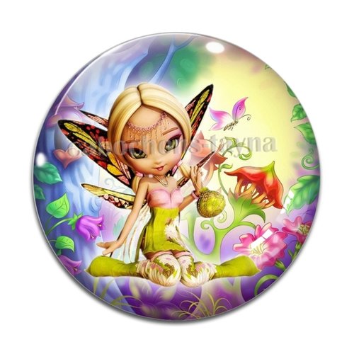 Cabochon fée, cabochon résine, verre rond différente taille