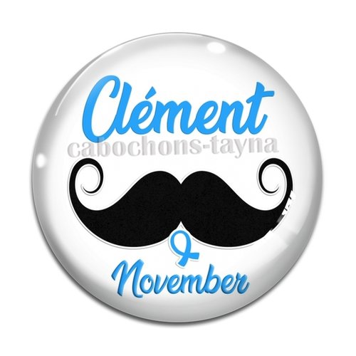 Votre prénom cabochon november, cabochon résine ou verre rond différente taille