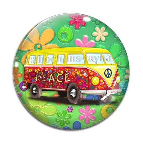 Cabochon van, en résine ou en verre différente taille