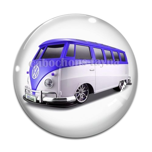 Cabochon van, en résine ou en verre différente taille