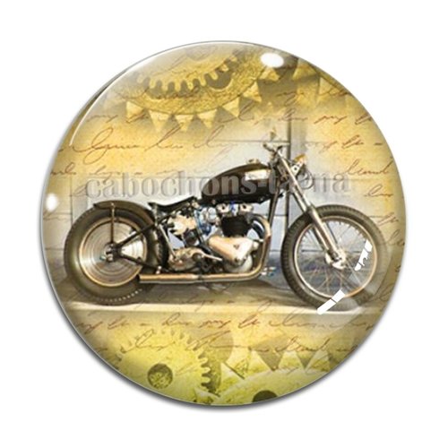 Cabochon moto, résine ou en verre différente taille
