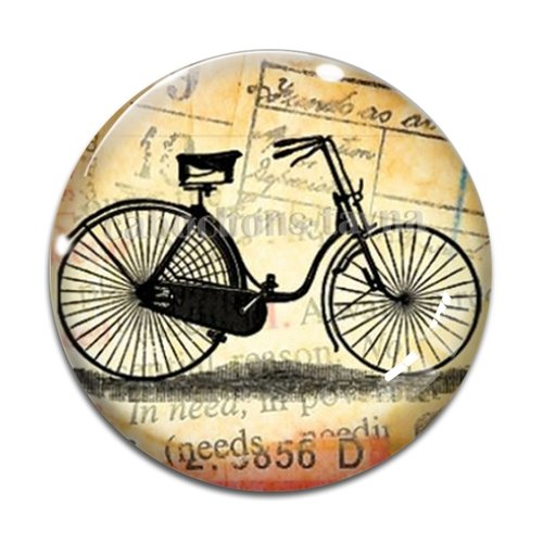 Cabochon vélo, résine ou en verre différente taille