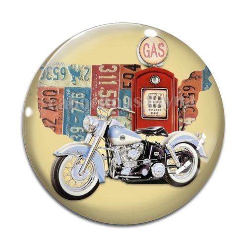 Cabochon moto, résine ou en verre différente taille