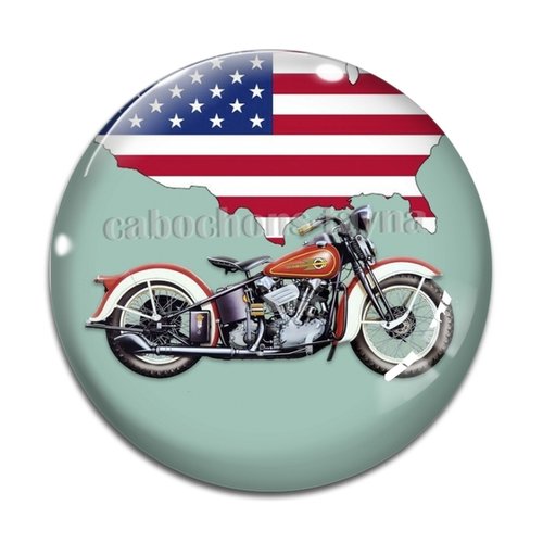 Cabochon moto, résine ou en verre différente taille