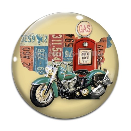 Cabochon moto, résine ou en verre différente taille