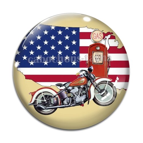 Cabochon moto, résine ou en verre différente taille