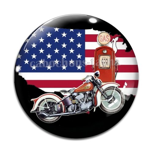 Cabochon moto, résine ou en verre différente taille
