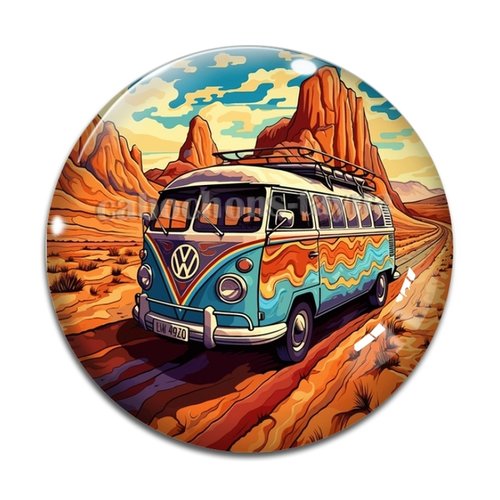 Cabochon van, en résine ou en verre différente taille
