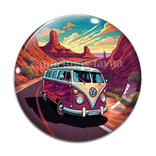 Cabochon van, en résine ou en verre différente taille