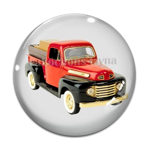 Cabochon camion, en résine ou en verre différente taille