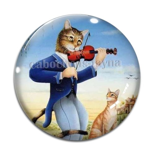 Cabochon chat, en résine ou en verre différente taille