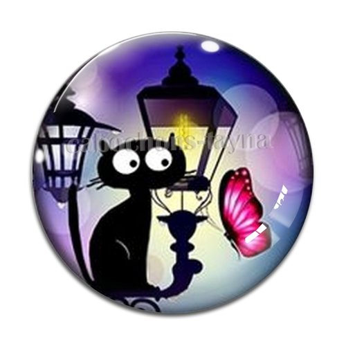 Cabochon chat, en résine ou en verre différente taille