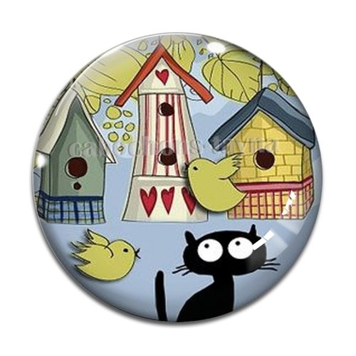 Cabochon chat, en résine ou en verre différente taille