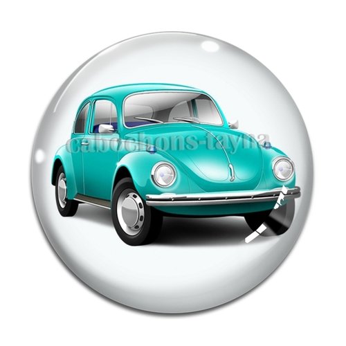 Cabochon voiture, en résine ou en verre différente taille