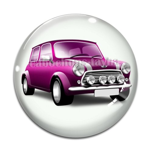 Cabochon voiture, en résine ou en verre différente taille