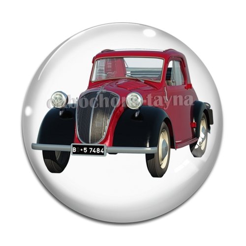 Cabochon voiture, en résine ou en verre différente taille