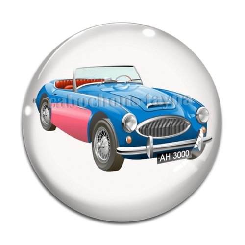 Cabochon voiture, en résine ou en verre différente taille