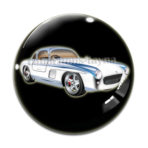 Cabochon voiture, en résine ou en verre différente taille