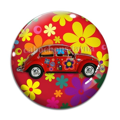 Cabochon voiture, en résine ou en verre différente taille