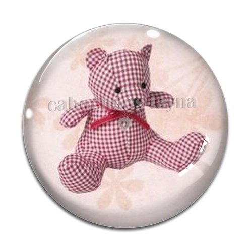 Cabochon nounours, résine ou verre différente taille