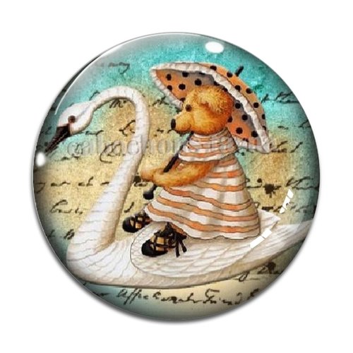 Cabochon nounours, résine ou verre différente taille