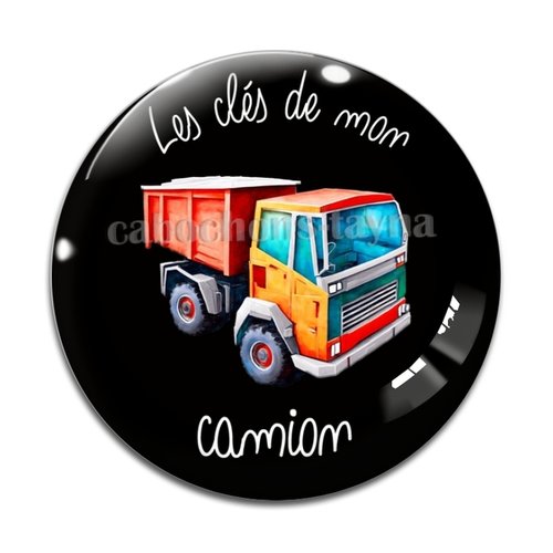 Cabochon les clés de mon camion, en résine ou en verre différente taille