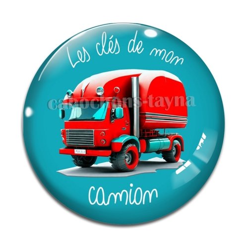 Cabochon les clés de mon camion, en résine ou en verre différente taille