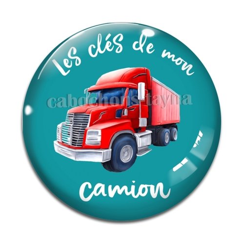 Cabochon les clés de mon camion, en résine ou en verre différente taille