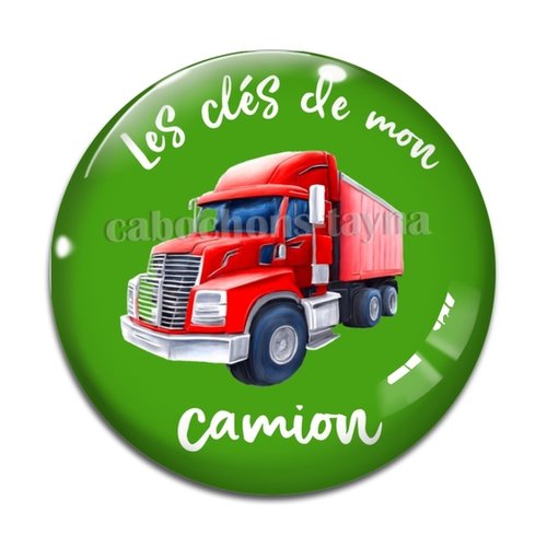 Cabochon les clés de mon camion, en résine ou en verre différente taille