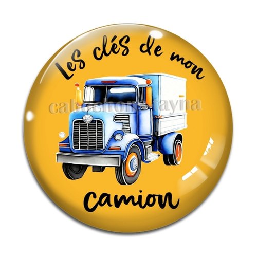 Cabochon les clés de mon camion, en résine ou en verre différente taille
