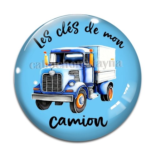 Cabochon les clés de mon camion, en résine ou en verre différente taille
